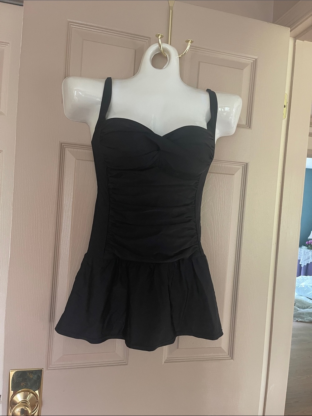 VENUS Black One-Piece Swim Dress